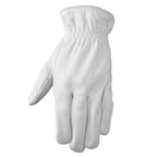 Wells Lamont 1720L L Goatskin Leather Driver Pearl Gray Gloves