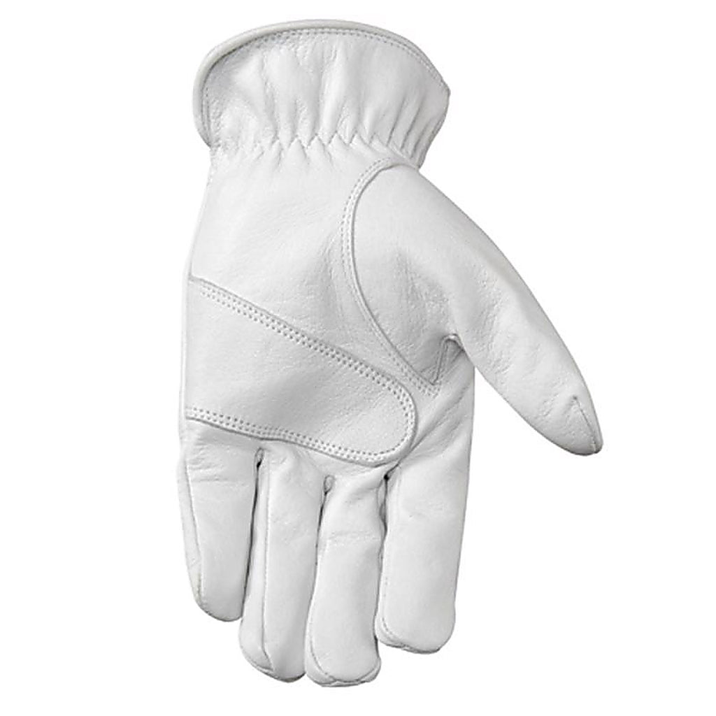 Wells Lamont 1720L L Goatskin Leather Driver Pearl Gray Gloves