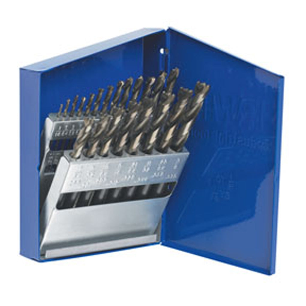 Irwin Hanson 73149 21 Pc. High Speed Steel Drill Bit Set with Turbo Point Tip