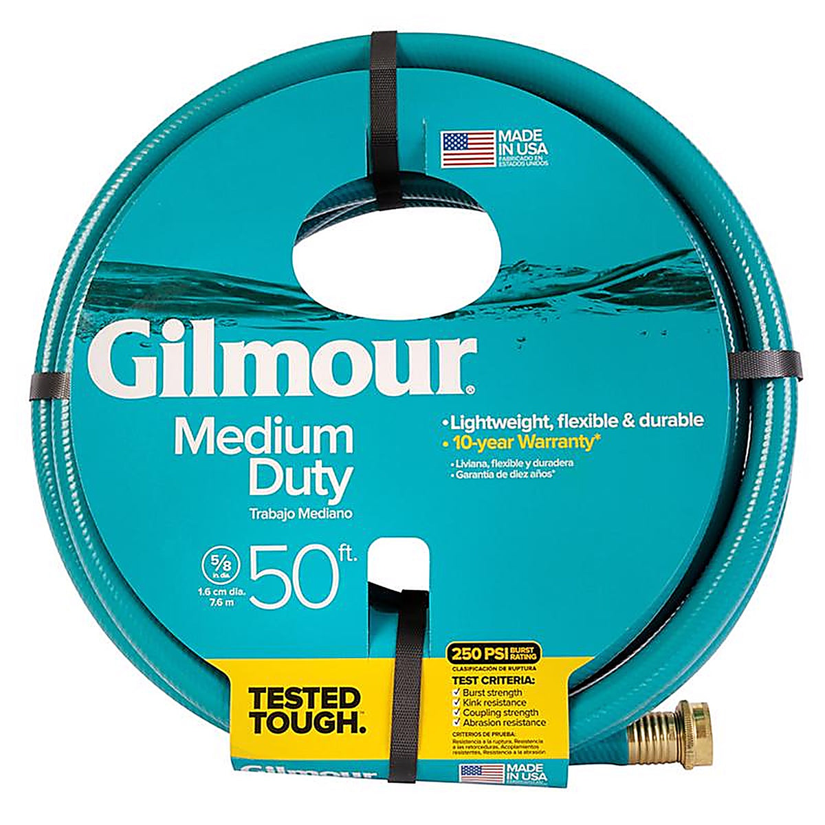Gilmour 816501-1014 5/8 in. D X 50 ft. L Medium Duty Garden Hose Blue