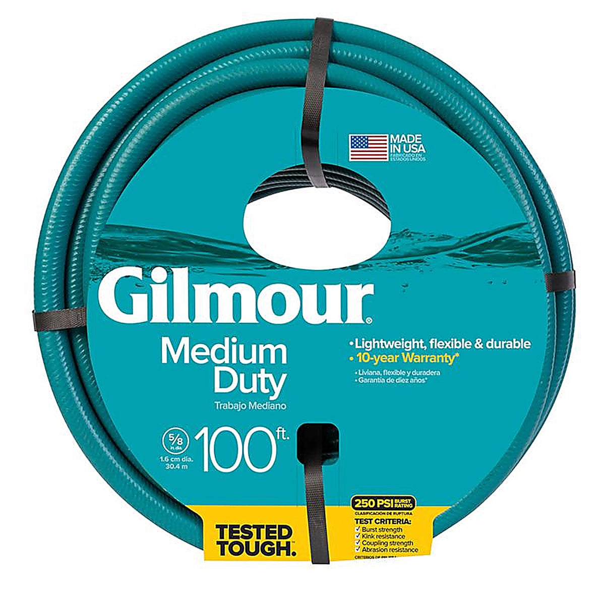 Gilmour 816001-1014 5/8 in. D X 100 ft. L Medium Duty Garden Hose Blue