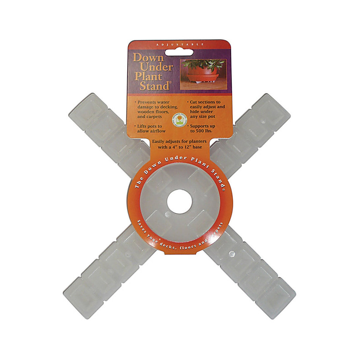 Down Under - 10440 - Decksaver 1 In. H X 12 In. W X 12 In. D Plastic Planter Trivet Clear