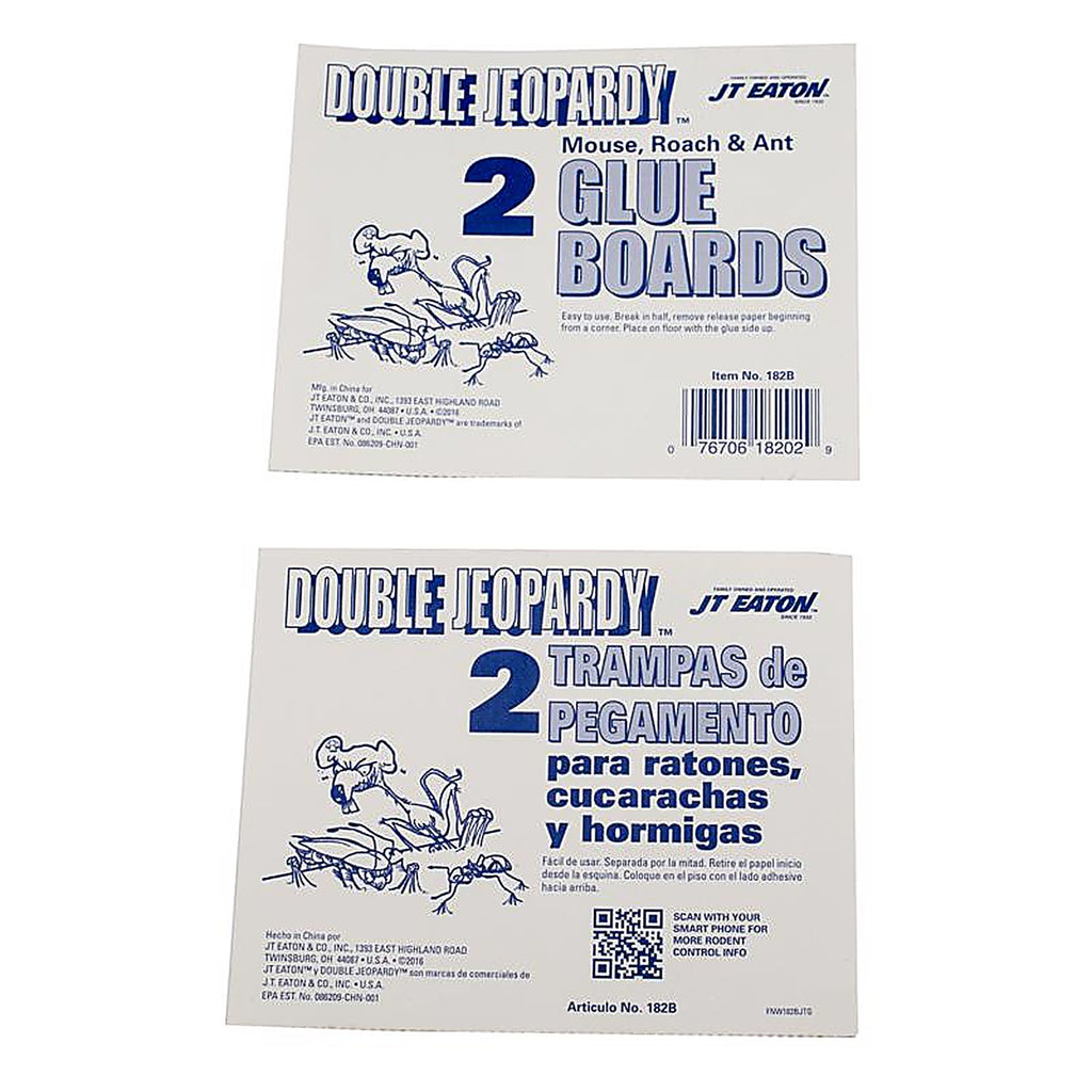 JT Eaton 182B Double Jeopardy Glue Board For Insects and Mice 2 pk