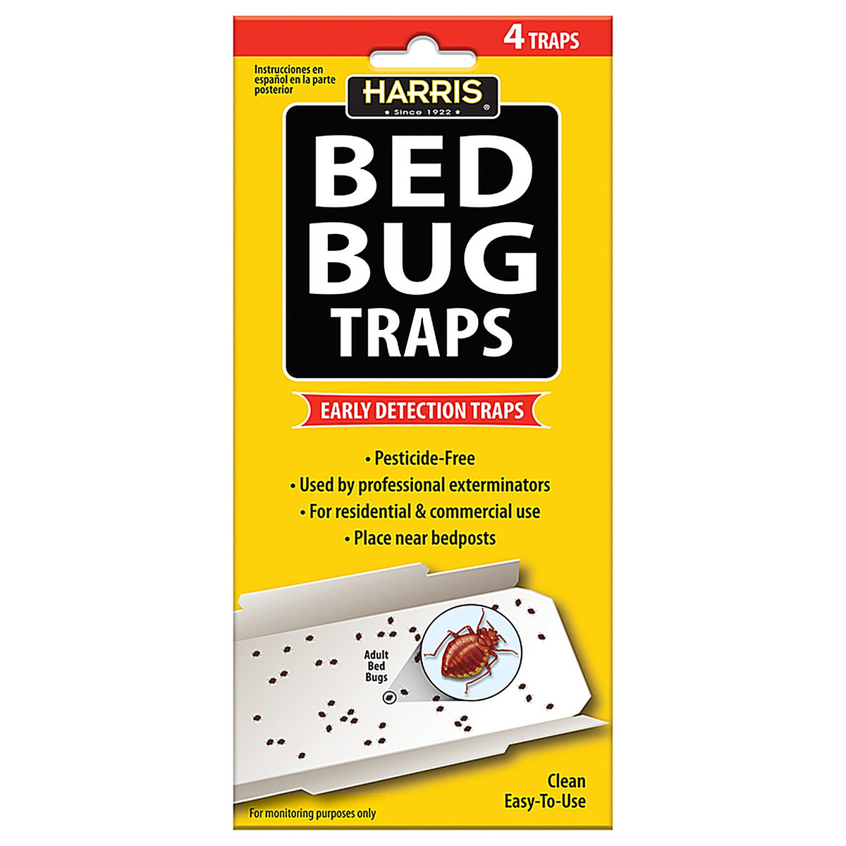 Harris BBTRP Bed Bug Detector 4 pk