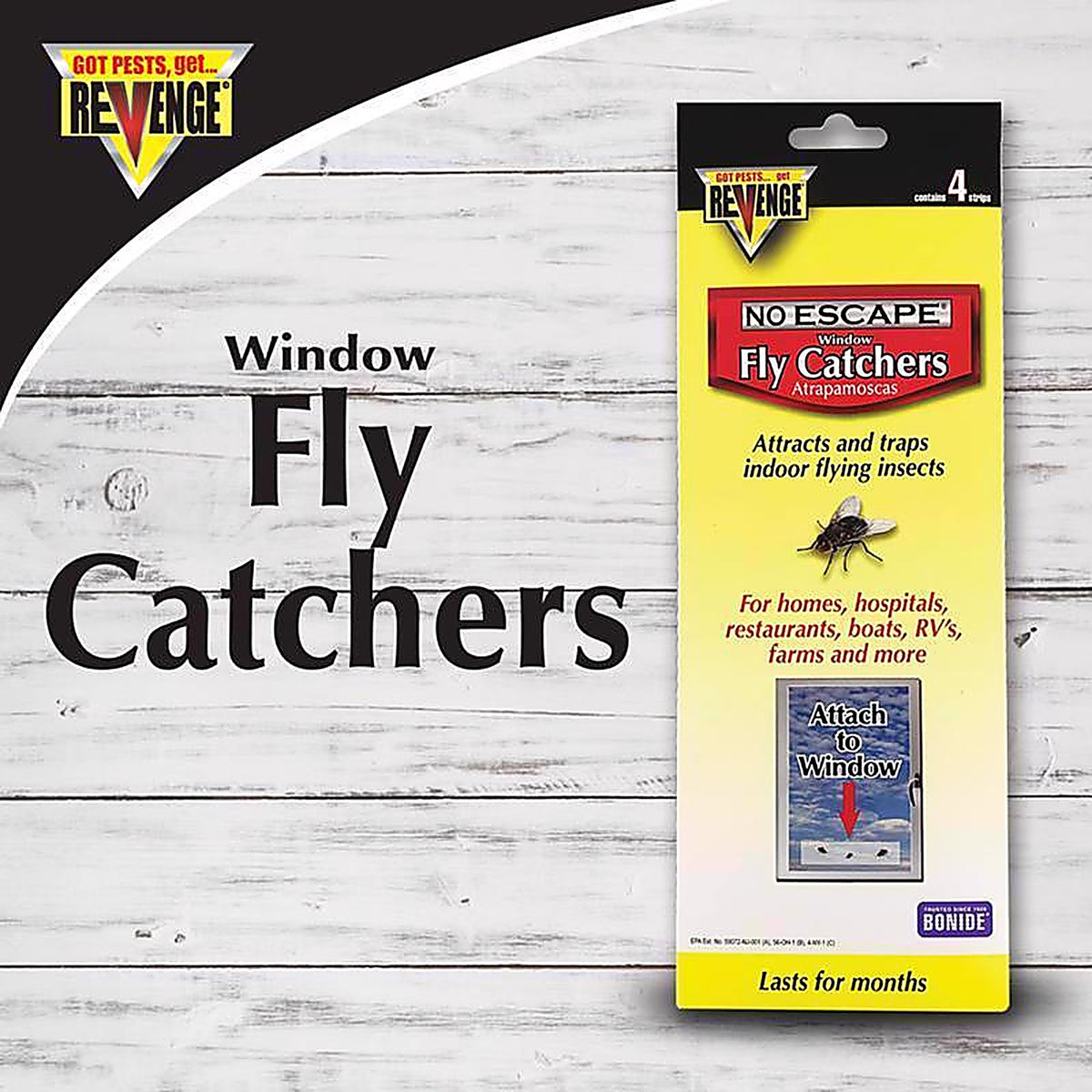 Bonide - 46200 - Revenge Fly Trap 4 Pack