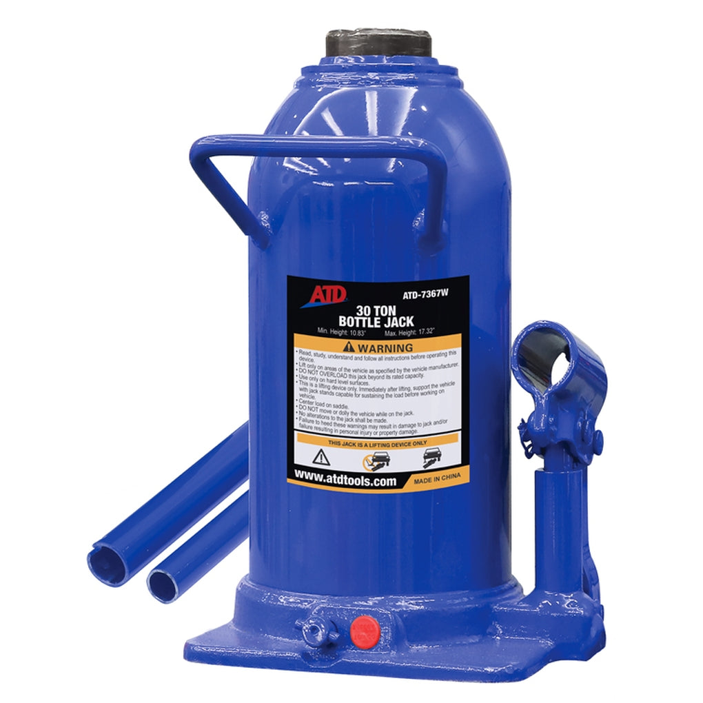 ATD - 7367W - 30-Ton Heavy-Duty Hydraulic Side Pump Bottle Jack