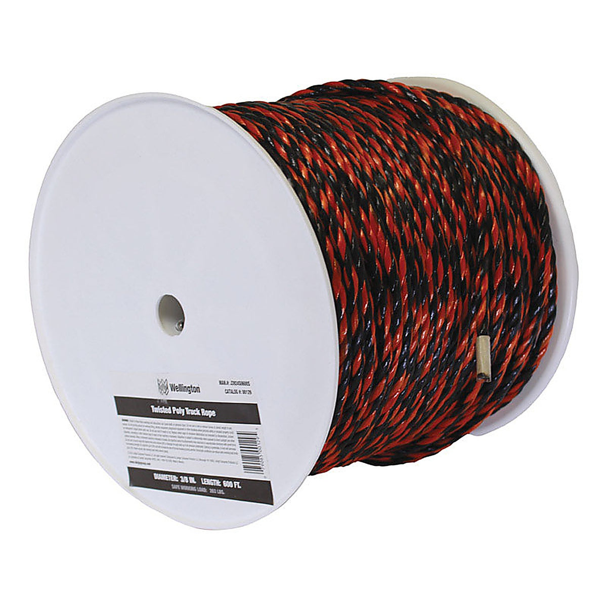 Koch 5031245 3/8 in. D X 400 ft. L Black/Orange Twisted Poly Truck Rope