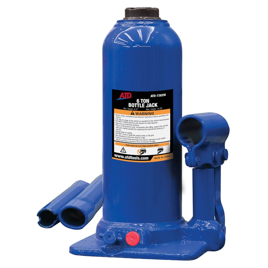 ATD 7382W 6 Ton Heavy-Duty Hydraulic Side Pump Bottle Jack