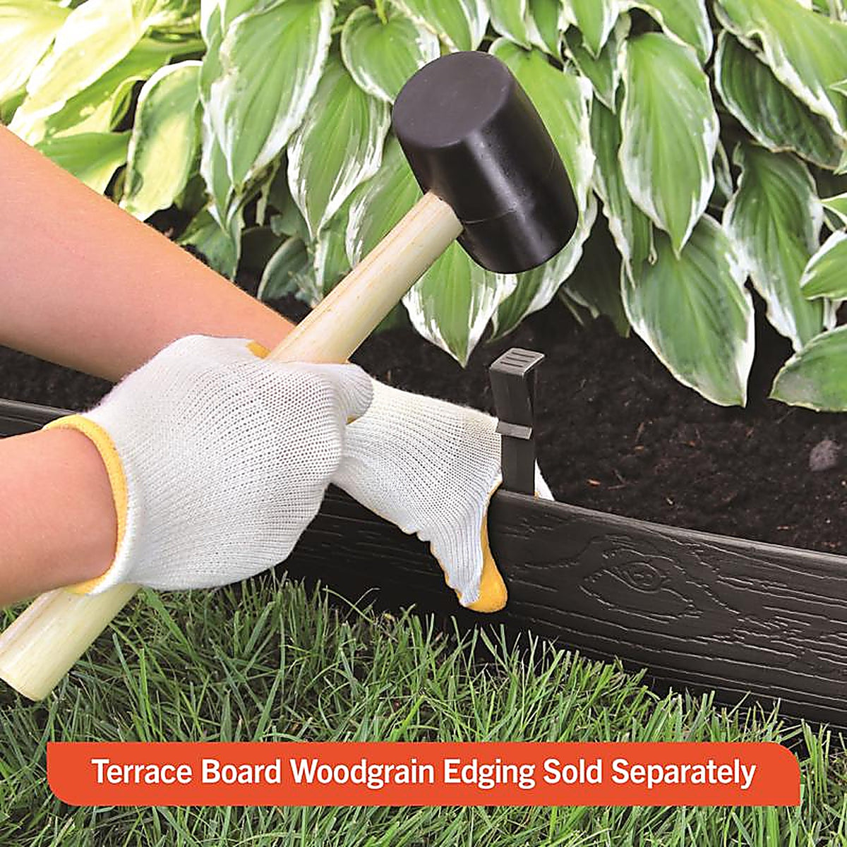Master Mark 99410 Terrace Board 10 in. H Plastic Black Stake Kit