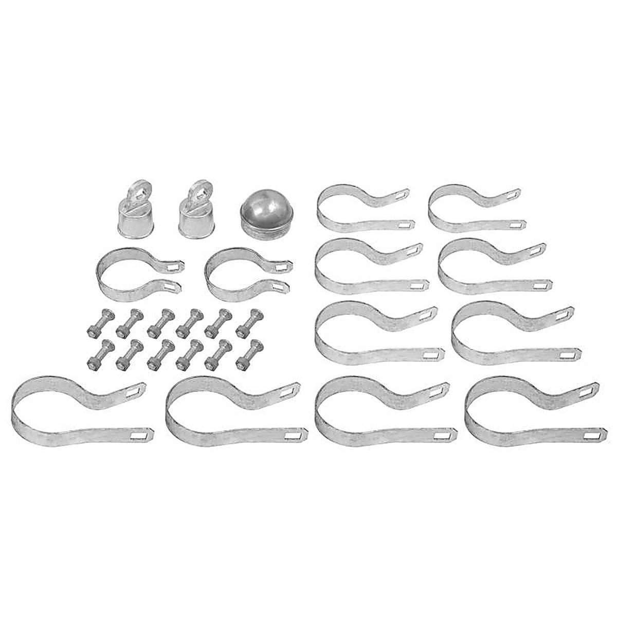 Midwest Air Technologies 328648C YardGard 3 in. H Steel Chain Link Fence Corner Post Kit