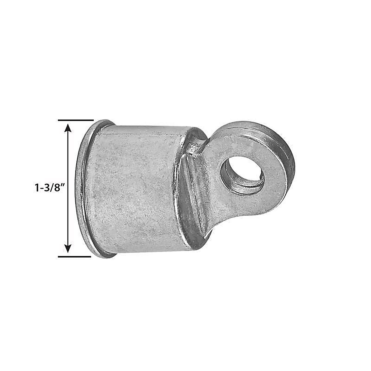 Yardlink - 664484 - 2.8 In. H Silver Aluminum Rail End