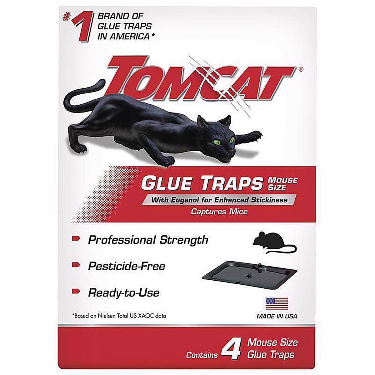 Tomcat 0362310 Glue Trap For Mice 4 pk