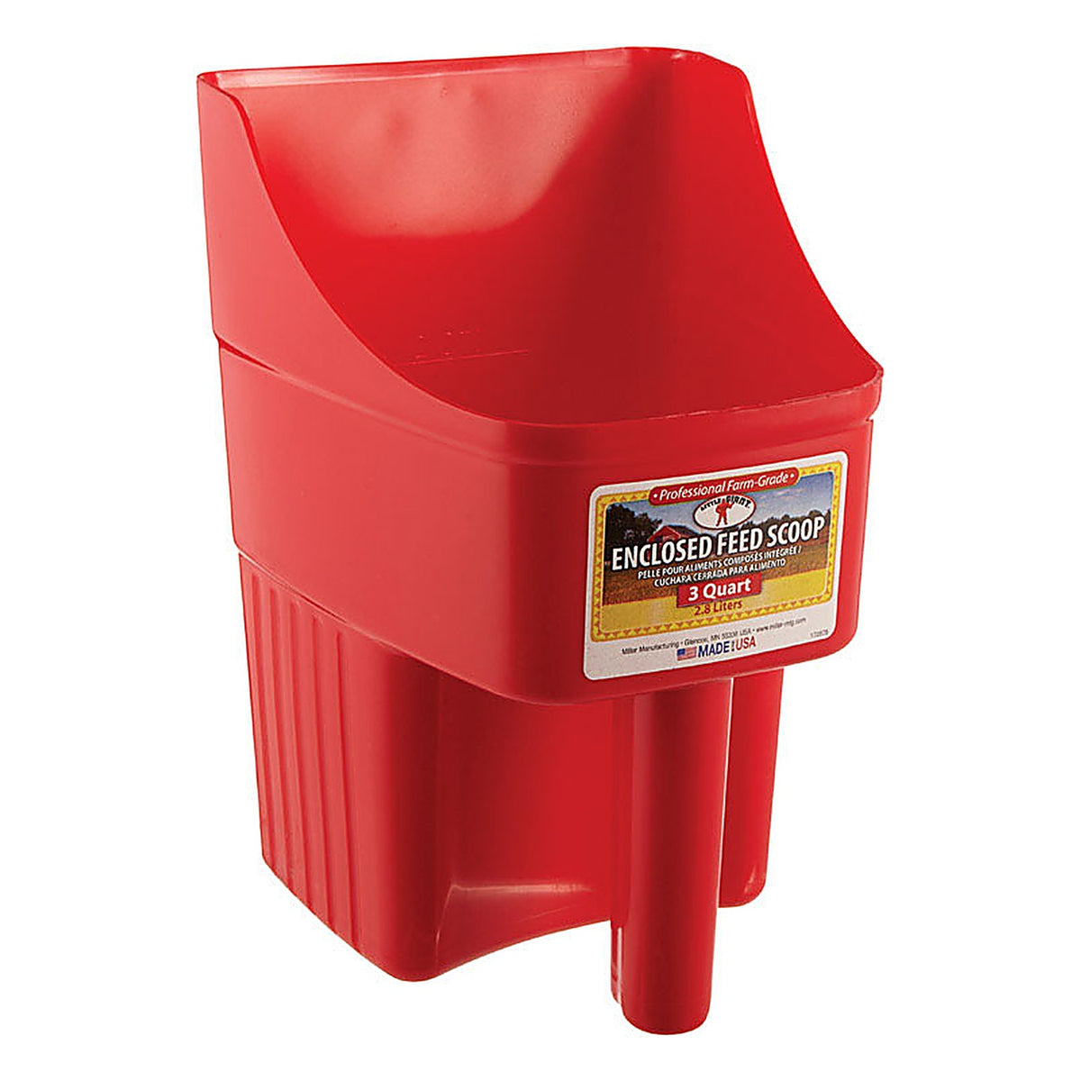 Little Giant 150408 Plastic Red 3 qt. Feed Scoop