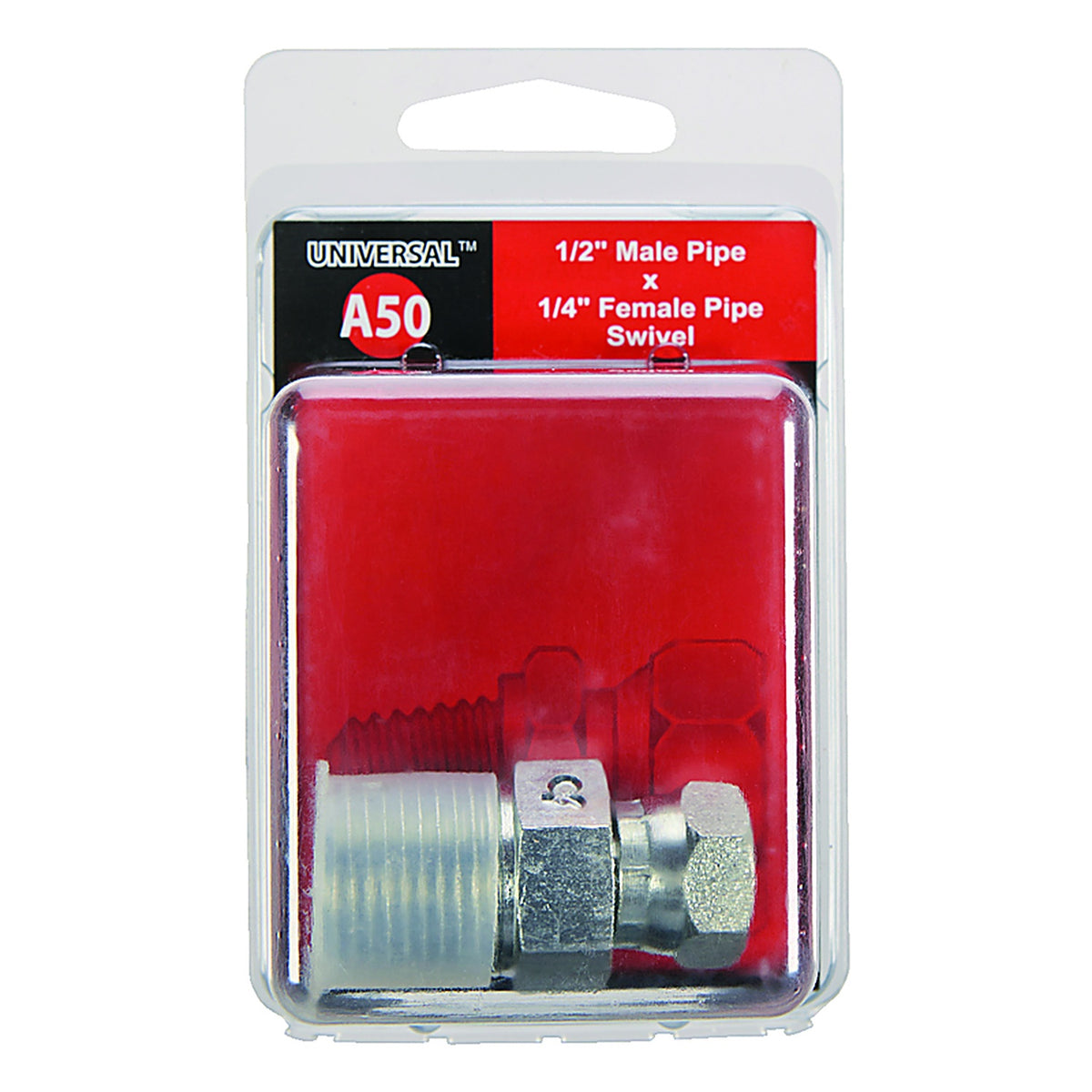 Apache Hose 39004325 1/2 in. Dia. x 1/4 in. Dia. Hydraulic Adapter 1/Pack
