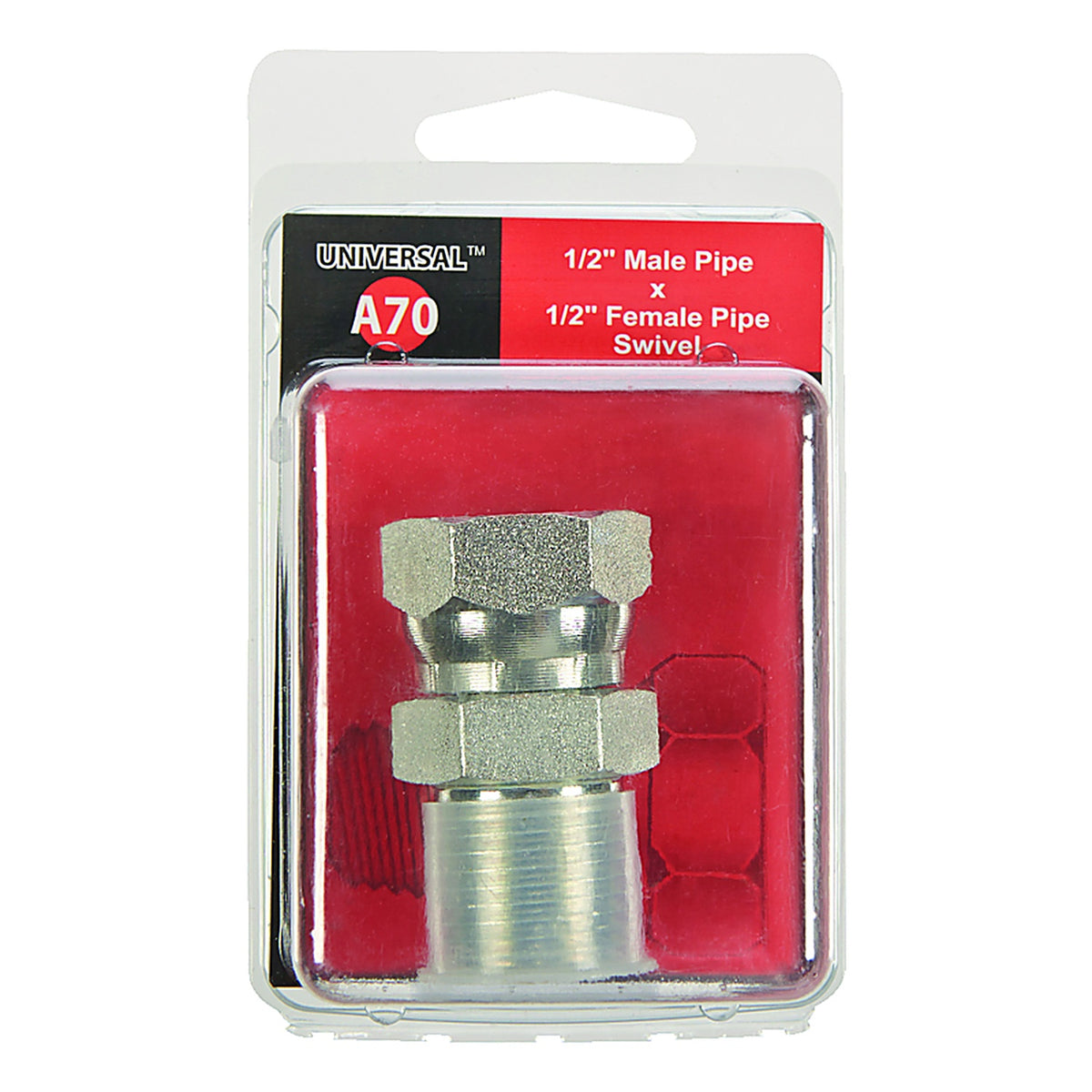 Apache Hose 39004375 Steel 1/2 in. Dia. x 1/2 in. Dia. Hydraulic Adapter