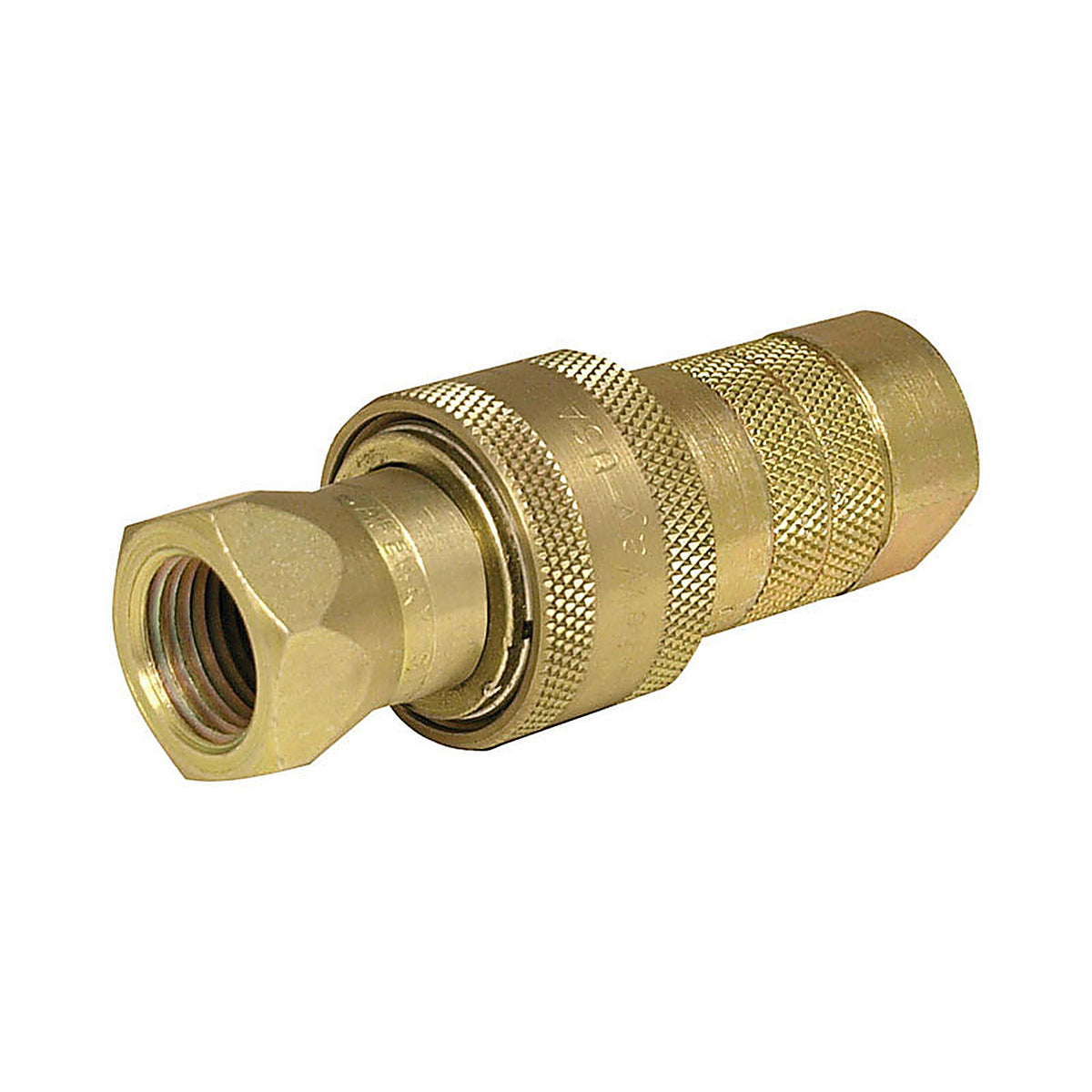 Apache Hose 39040920 Steel 1/2 in. Dia. x 1/2 in. Dia. Hydraulic Coupler 1/Pack