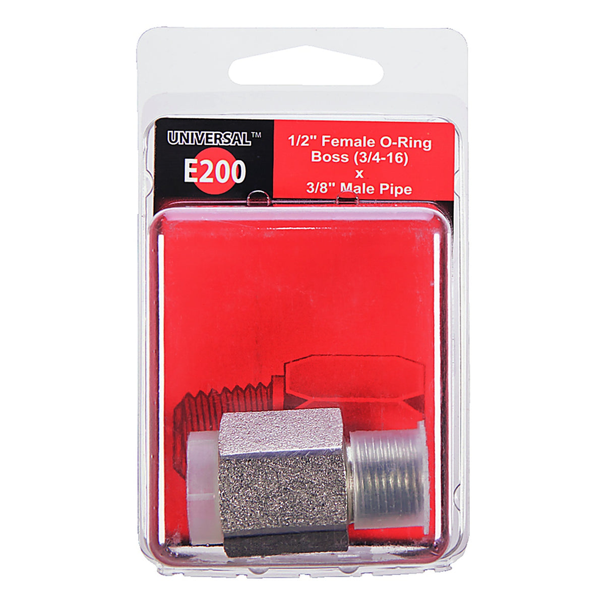 Apache Hose 39038964 Steel 1/2 in. Dia. x 3/8 in. Dia. Hydraulic Adapter 1/Pack
