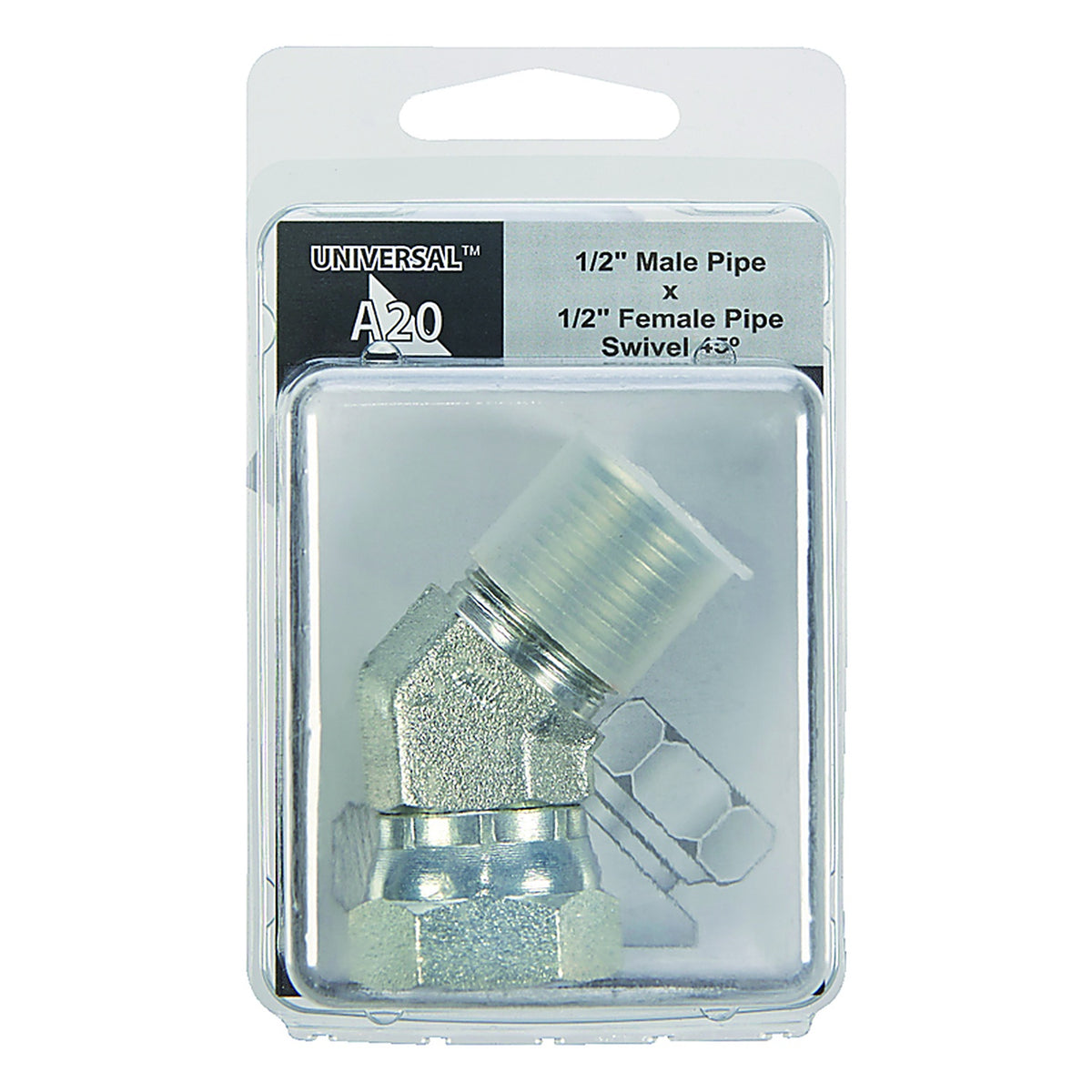 Apache Hose 39005550 Steel 1/2 in. Dia. x 1/2 in. Dia. Hydraulic Adapter 1/Pack