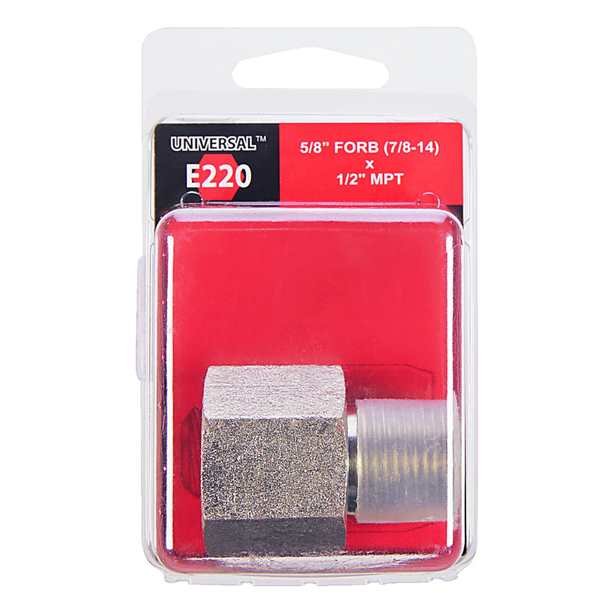 Apache Hose 39038972 Steel 5/8 in. Dia. x 1/2 in. Dia. Hydraulic Adapter 1/Pack