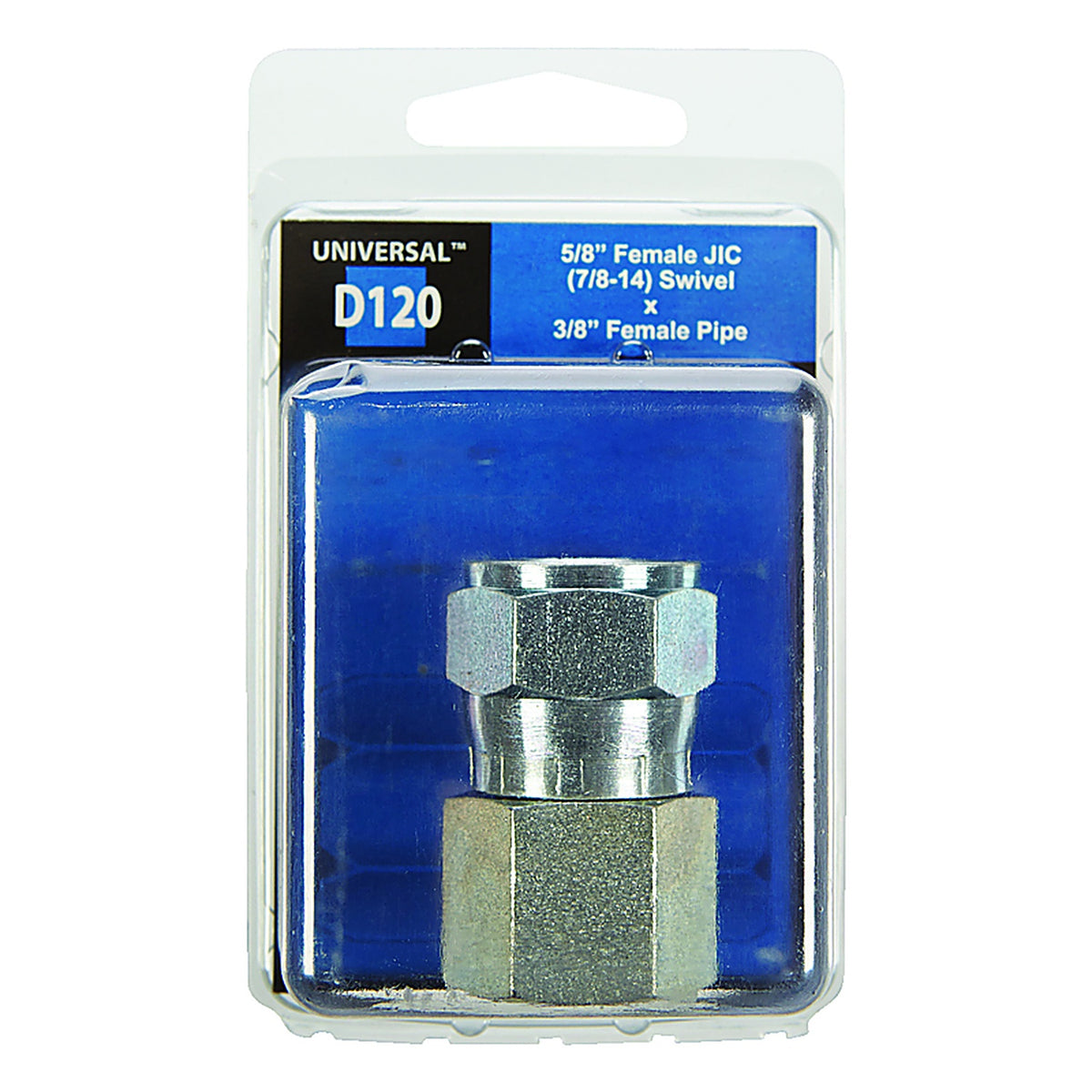 Apache Hose 39006196 Steel 5/8 in. Dia. x 3/8 in. Dia. Hydraulic Adapter 1