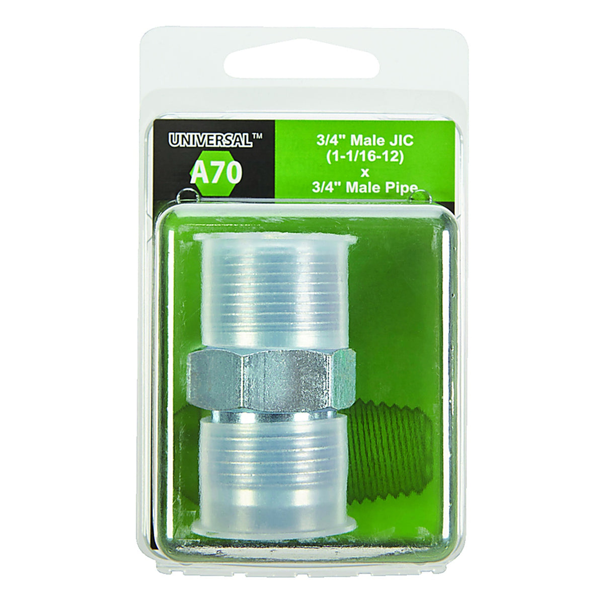 Apache Hose 39006675 Steel 3/4 in. Dia. x 3/4 in. Dia. Hydraulic Adapter 1