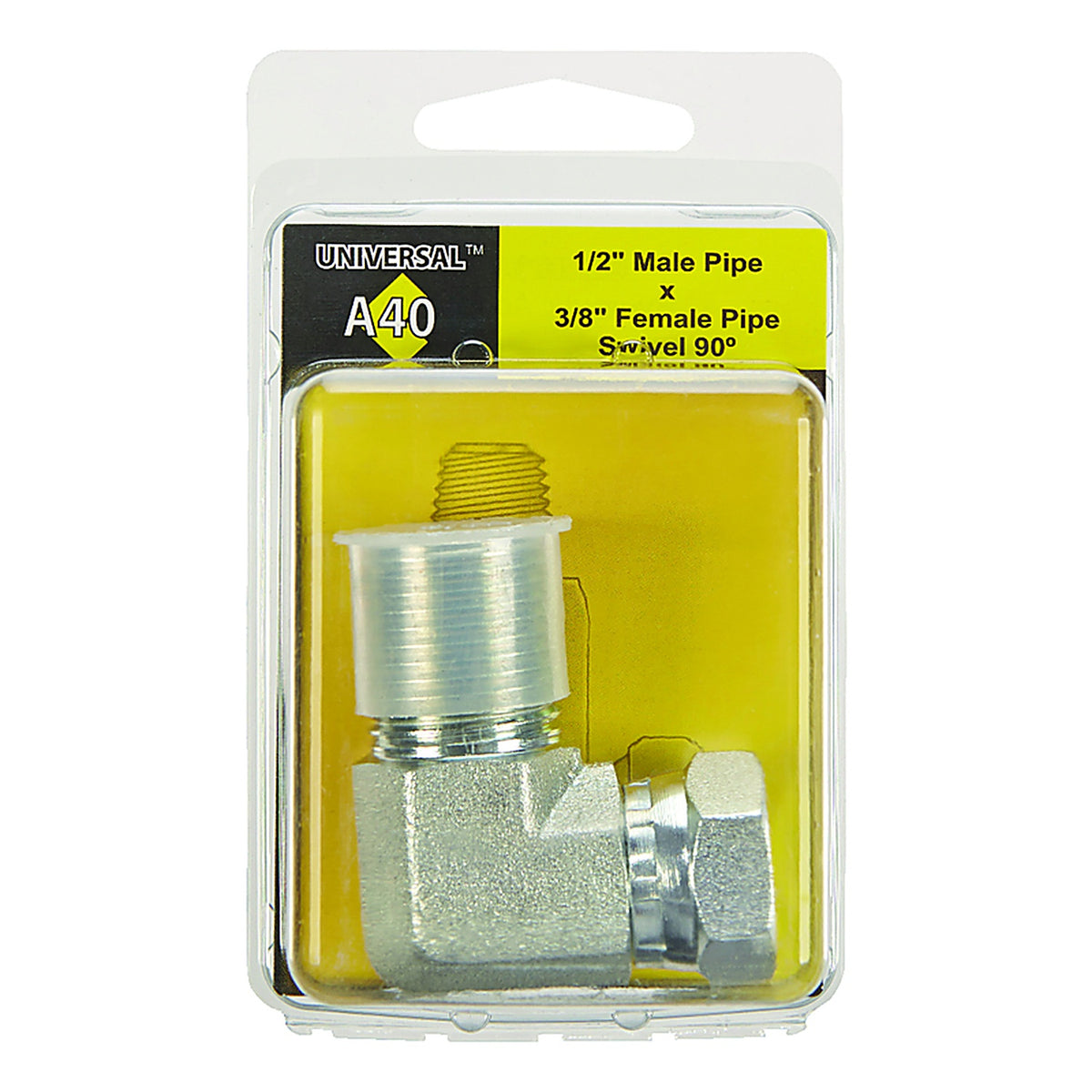 Apache Hose 39005150 Steel 1/2 in. Dia. x 3/8 in. Dia. Hydraulic Adapter 1/Pack