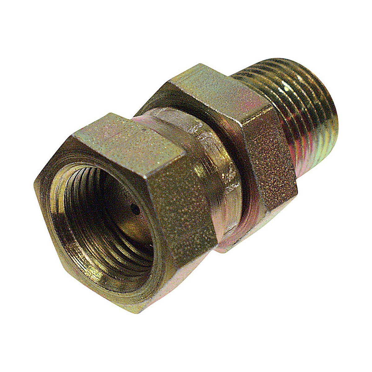 Apache Hose 39004380 Steel 1/2 in. Dia. x 1/2 in. Dia. Hydraulic Adapter 1/Pack