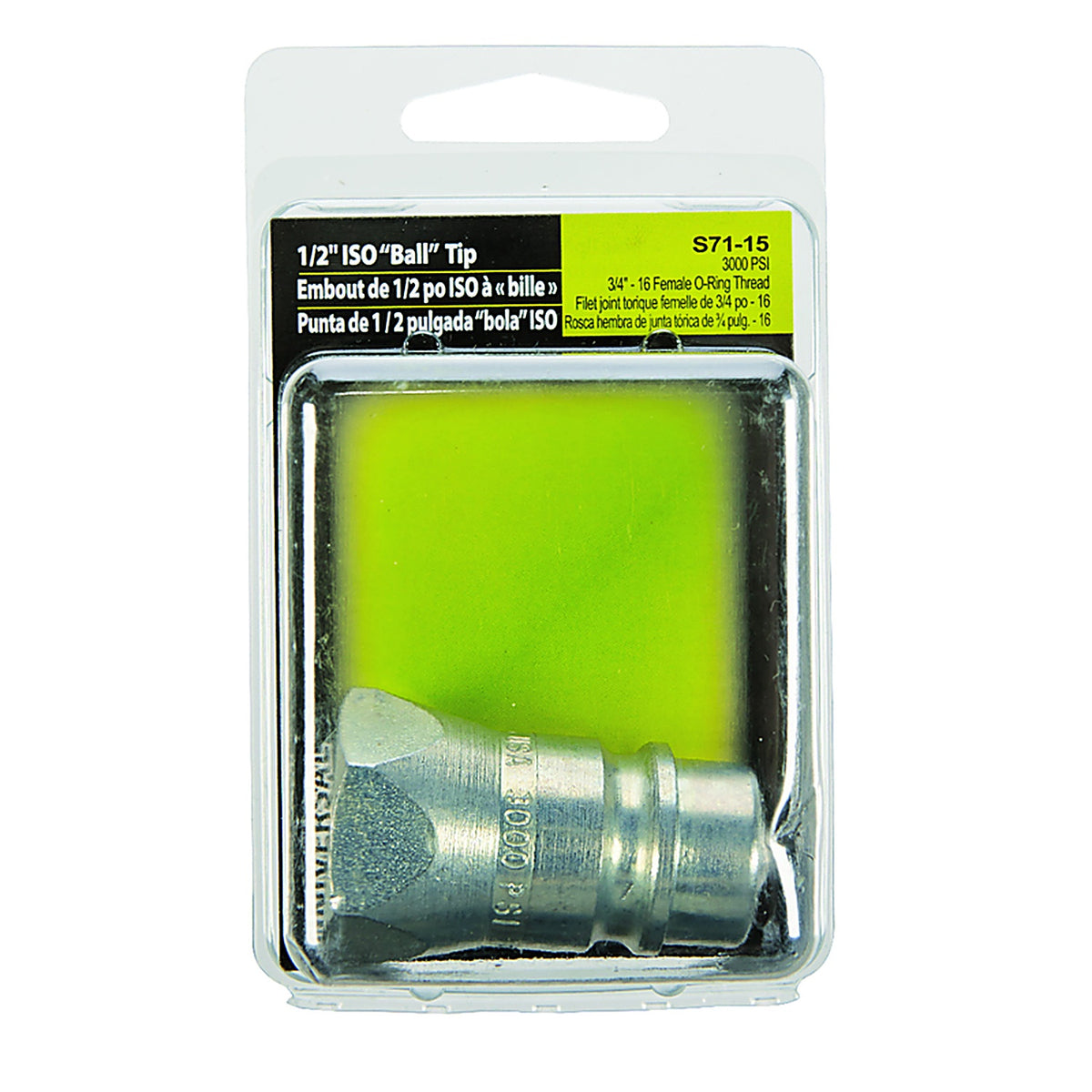 Apache Hose 39041070 Universal Steel 1/2 in. Dia. x 3/4 in. Dia. Hydraulic Coupler 1/Pack