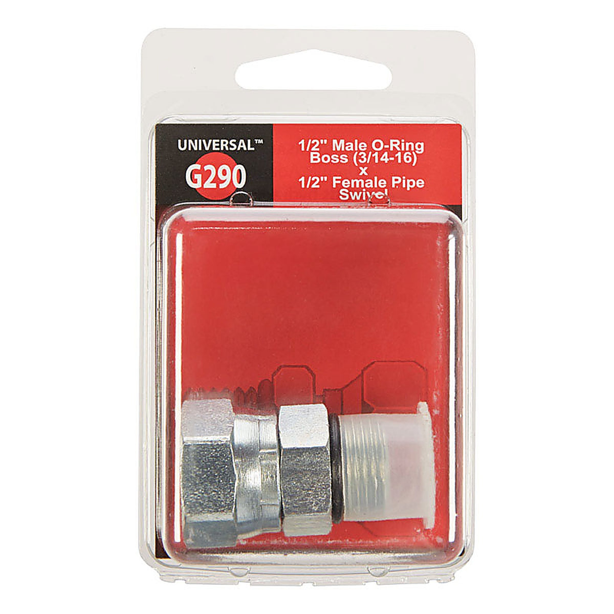 Apache Hose 39005800 Metal 1/2 in. Dia. x 1/2 in. Dia. Hydraulic Adapter 1/Pack