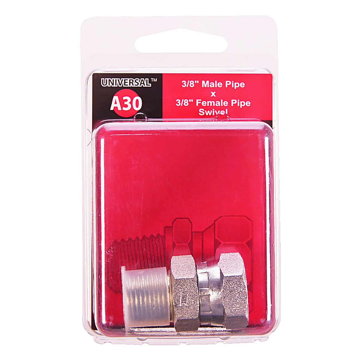 Apache Hose 39004275 Steel 3/8 in. Dia. x 3/8 in. Dia. Hydraulic Adapter 1