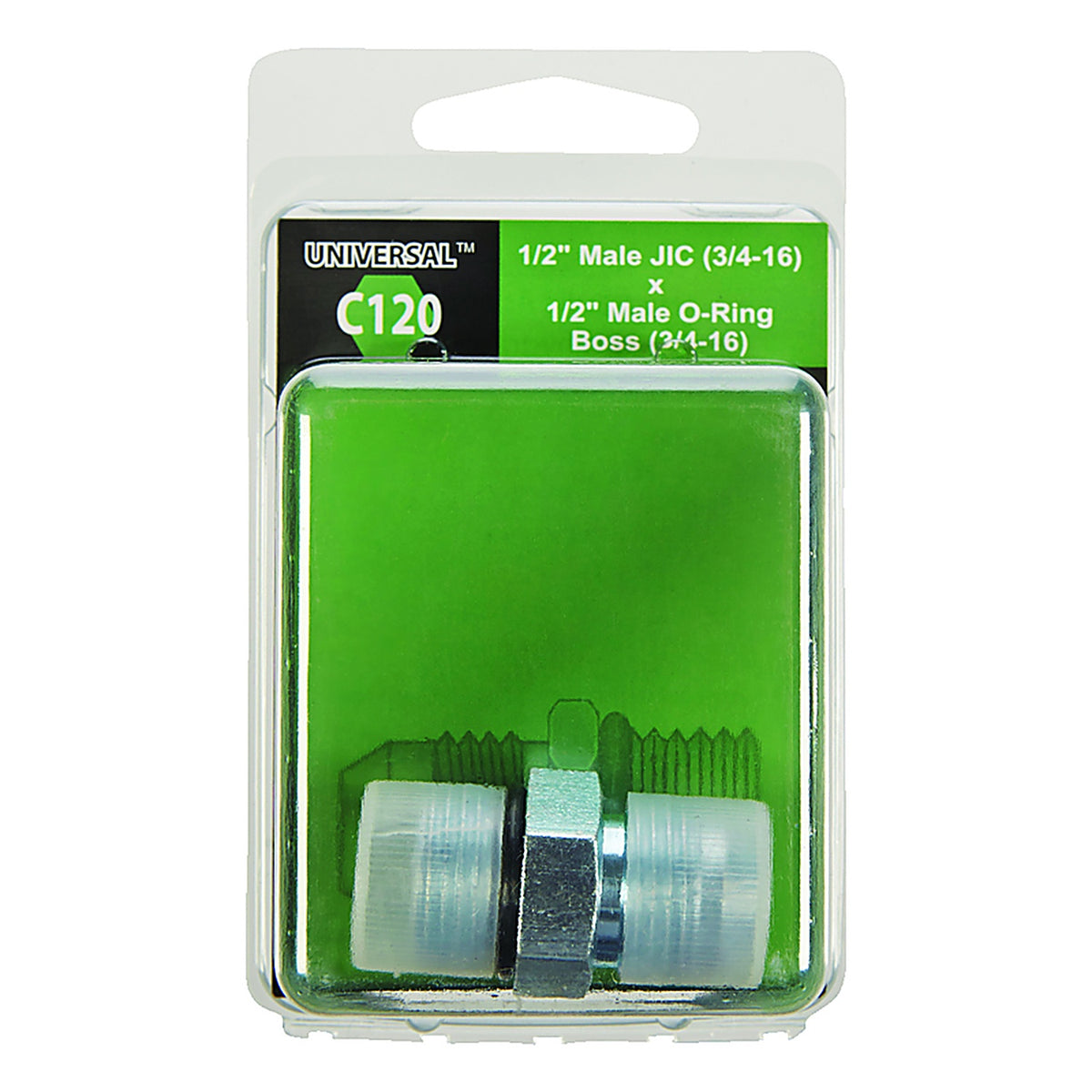 Apache Hose 39036845 Steel 1/2 in. Dia. x 1/2 in. Dia. Hydraulic Adapter 1/Pack