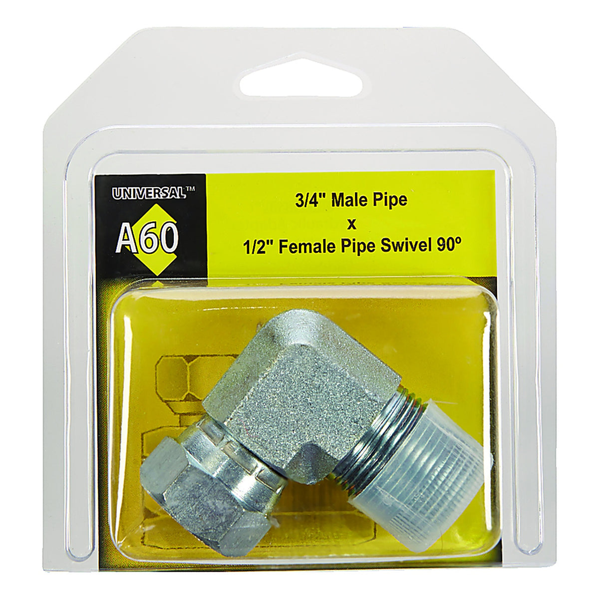 Apache Hose 39005250 Steel 3/4 in. Dia. x 1/2 in. Dia. Hydraulic Adapter 1/Pack