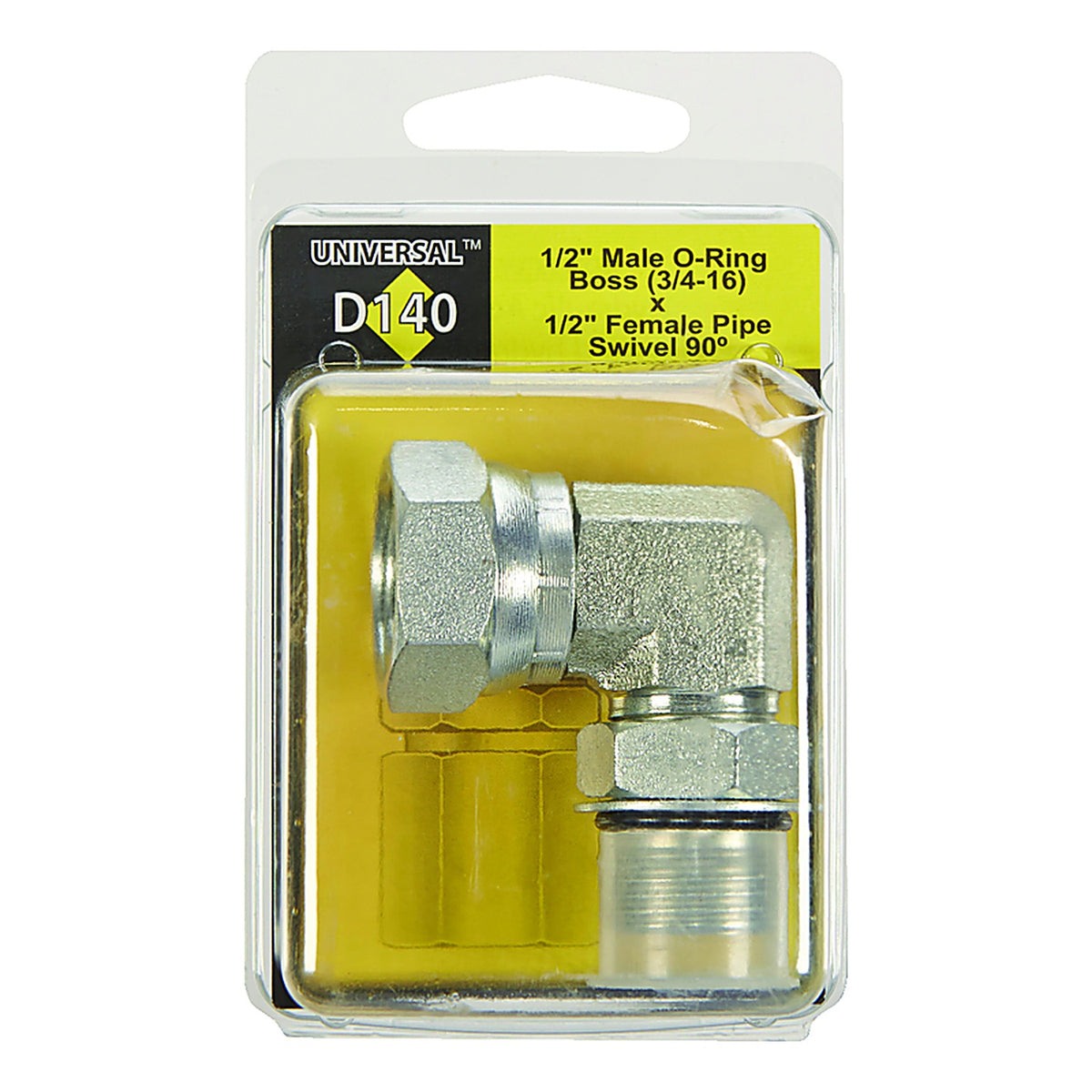 Apache Hose 39006125 Steel 1/2 in. Dia. x 1/2 in. Dia. Hydraulic Adapter 1/Pack