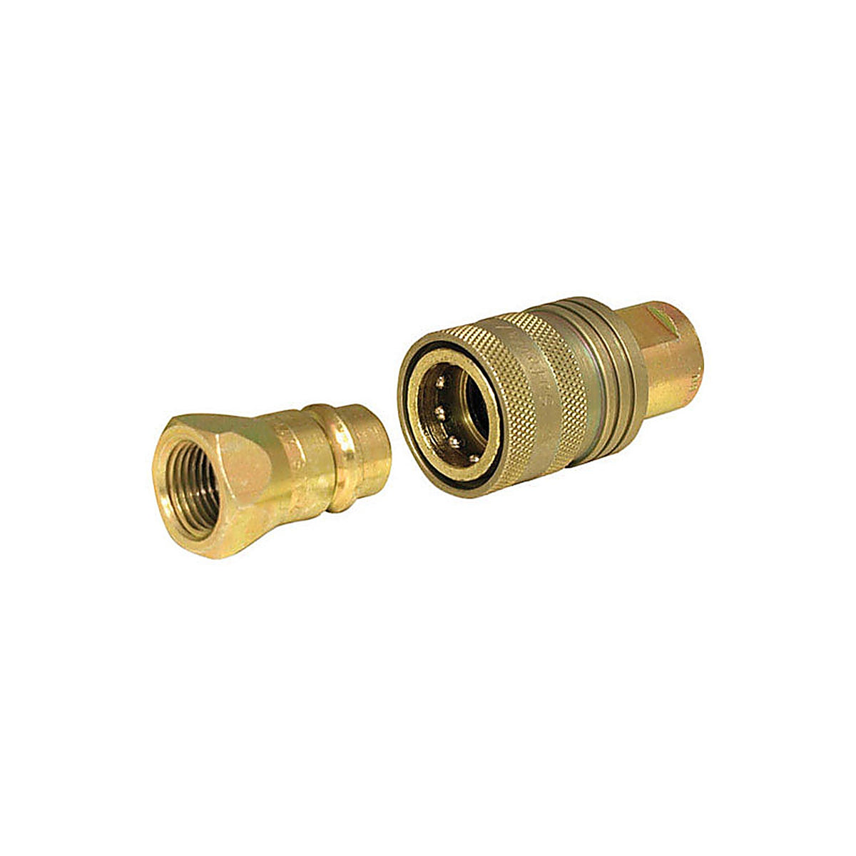 Apache Hose 39041235 Steel 1/2 in. Dia. x 1/2 in. Dia. Hydraulic Coupler 1/Pack