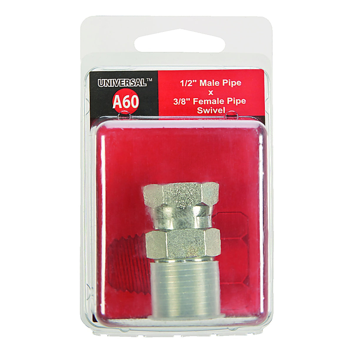 Apache Hose 39004350 Steel 1/2 in. Dia. x 3/8 in. Dia. Hydraulic Adapter 1/Pack
