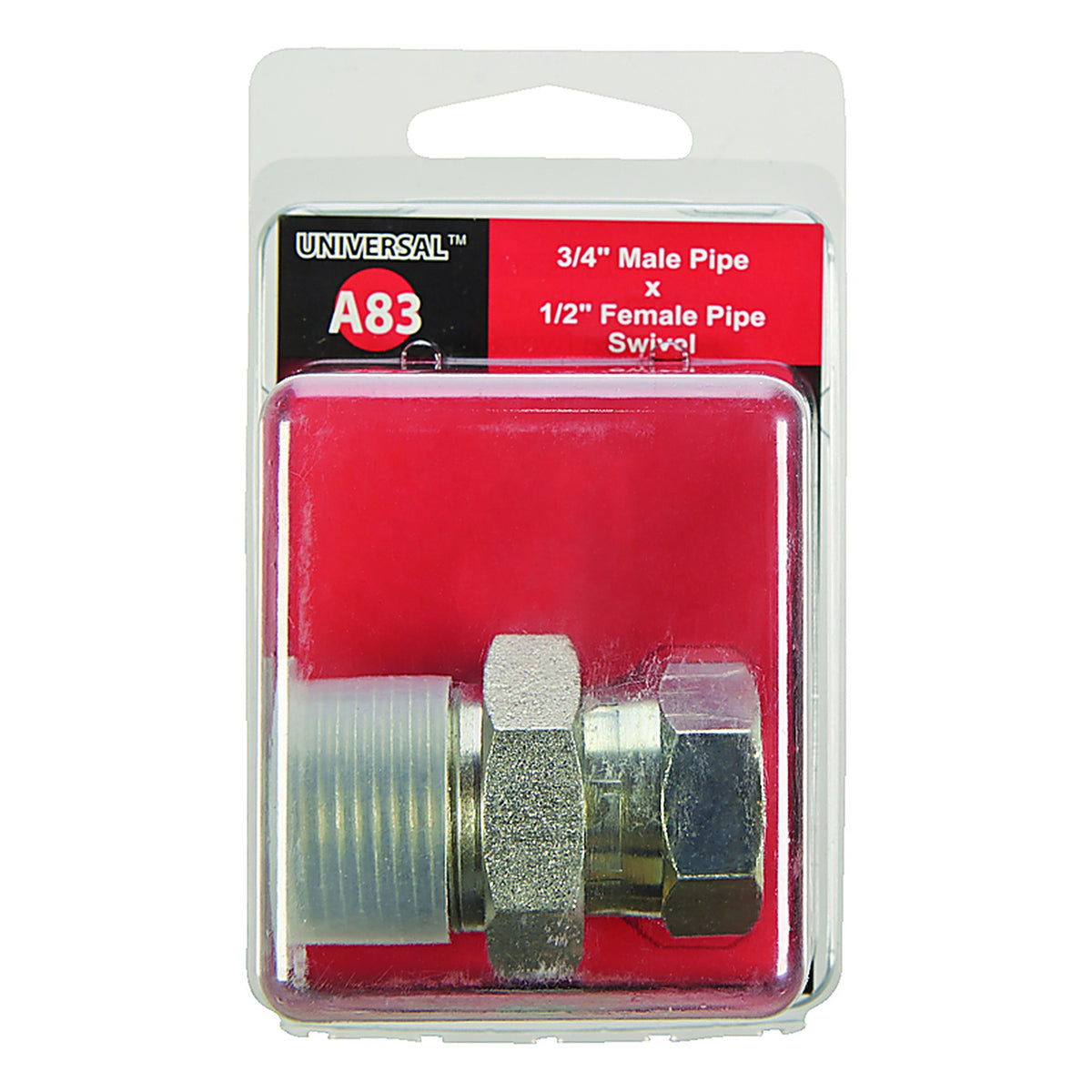 Apache Hose 39004425 Steel 3/4 in. Dia. x 1/2 in. Dia. Hydraulic Adapter 1/Pack