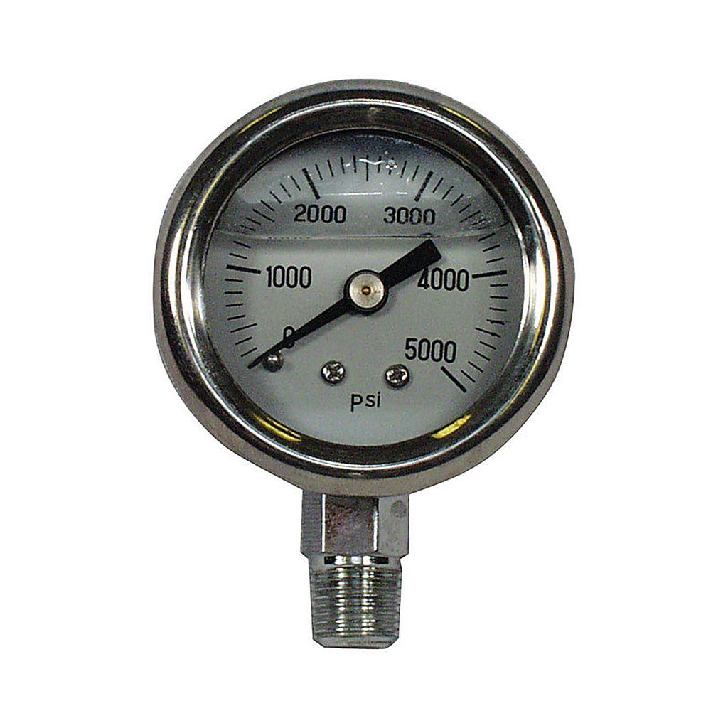 Apache Hose 99019120 Universal Pressure Gauge 5000 psi