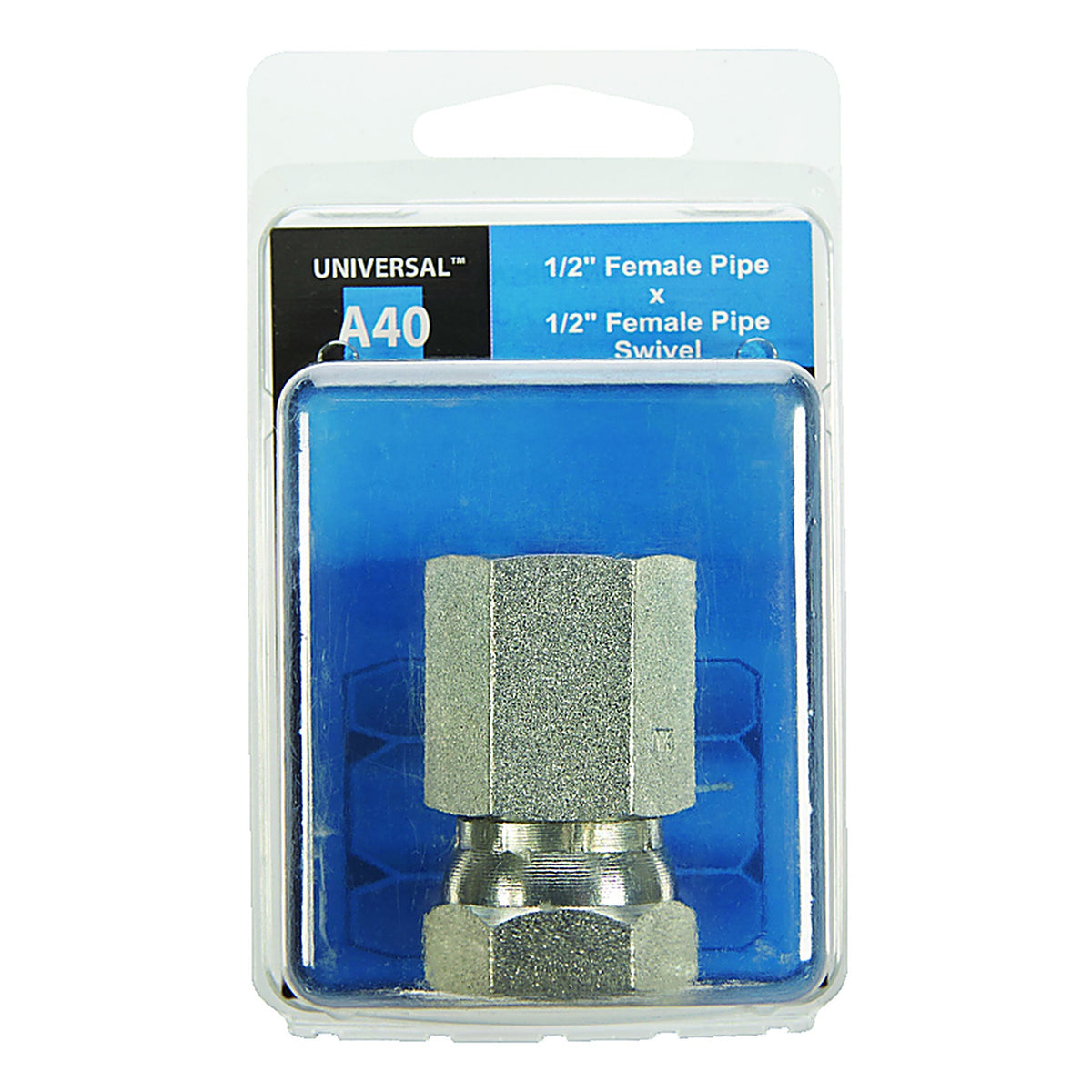 Apache Hose 39004800 Steel 1/2 in. Dia. x 1/2 in. Dia. Hydraulic Adapter 1/Pack