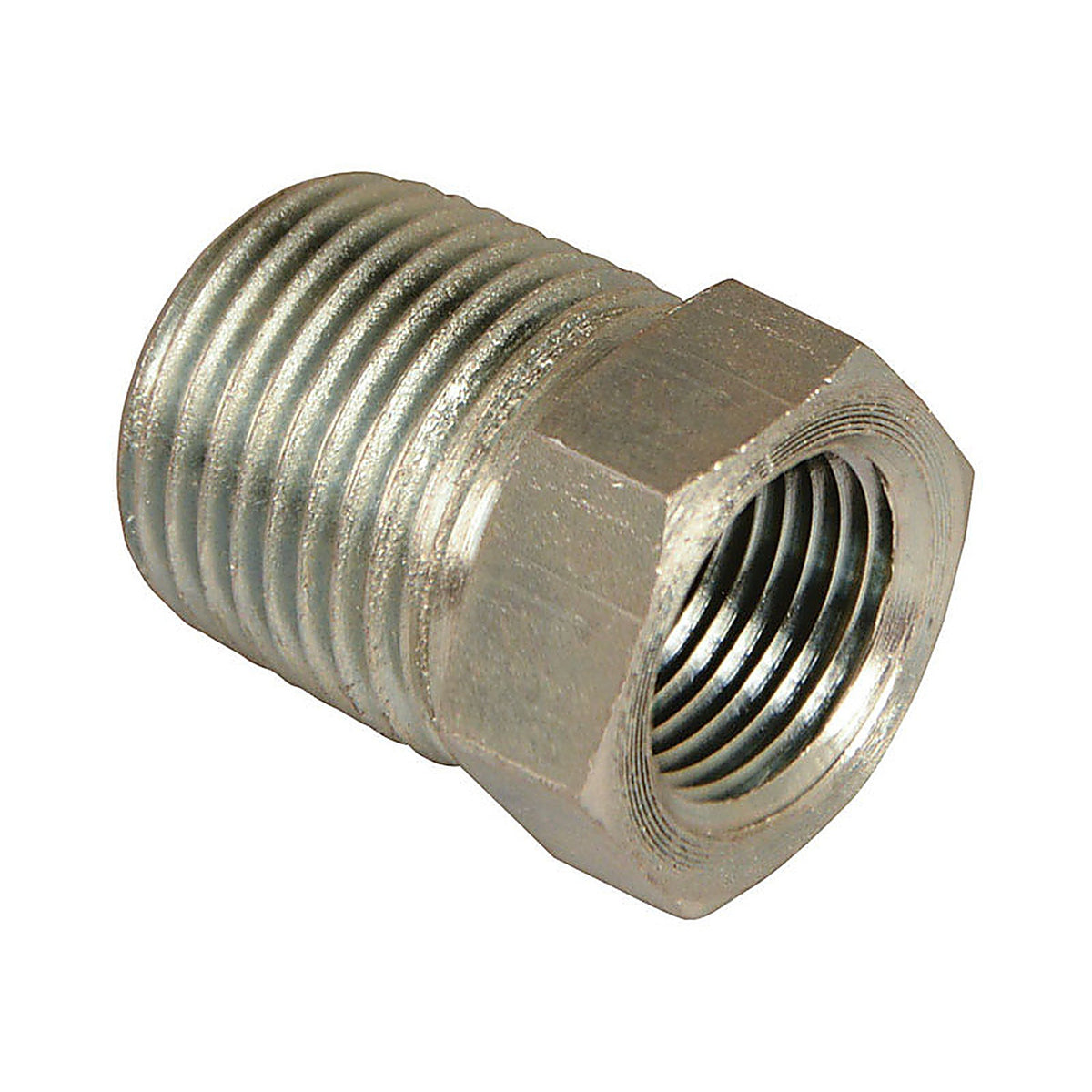 Apache Hose 39035478 Steel 1/2 in. Dia. x 3/8 in. Dia. Hydraulic Adapter 1/Pack