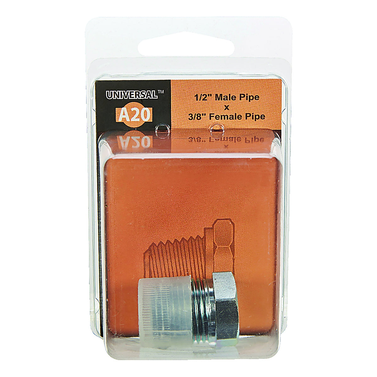 Apache Hose 39035478 Steel 1/2 in. Dia. x 3/8 in. Dia. Hydraulic Adapter 1/Pack