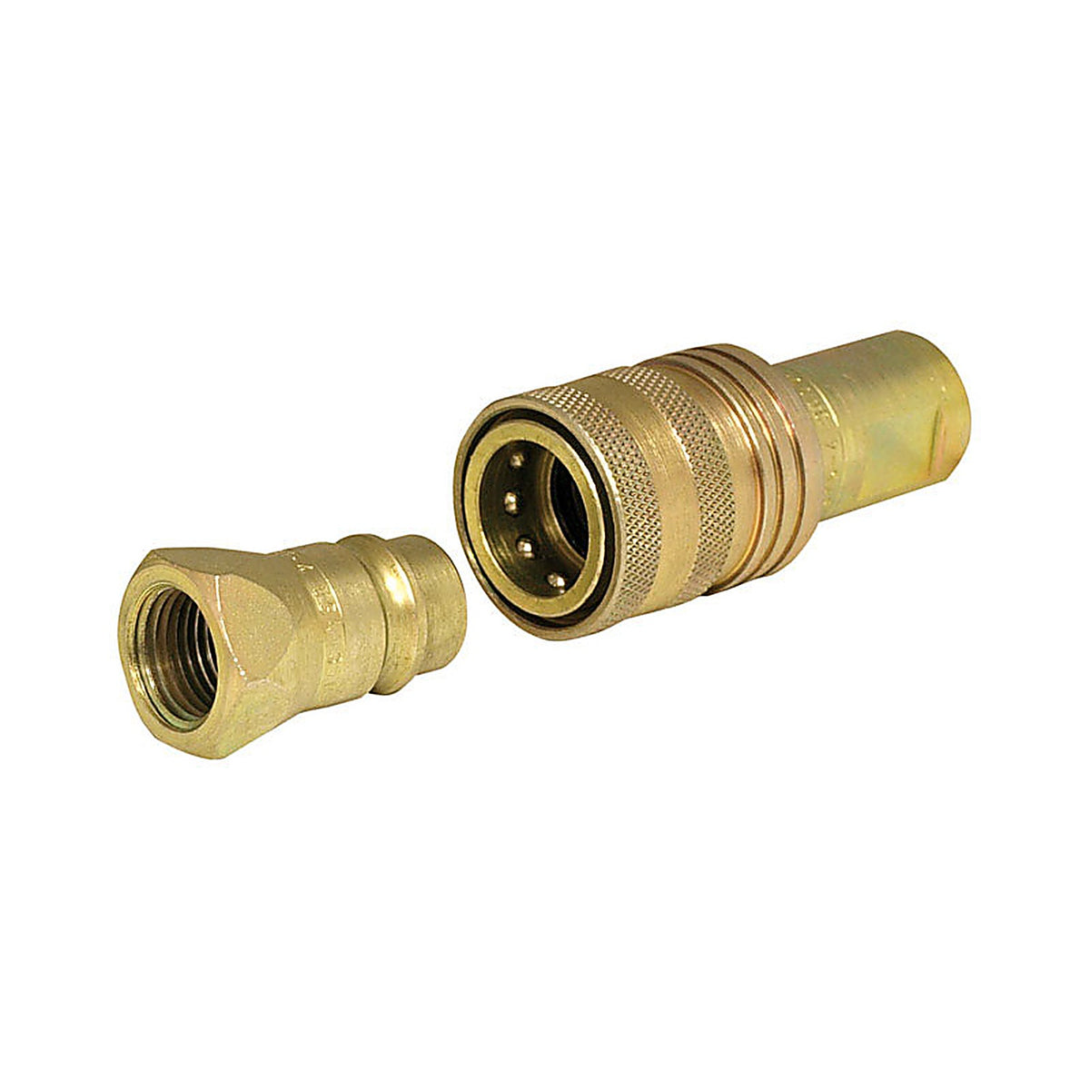 Apache Hose 39041400 Steel 1/2 in. Dia. x 1/2 in. Dia. Hydraulic Coupler 1/Pack