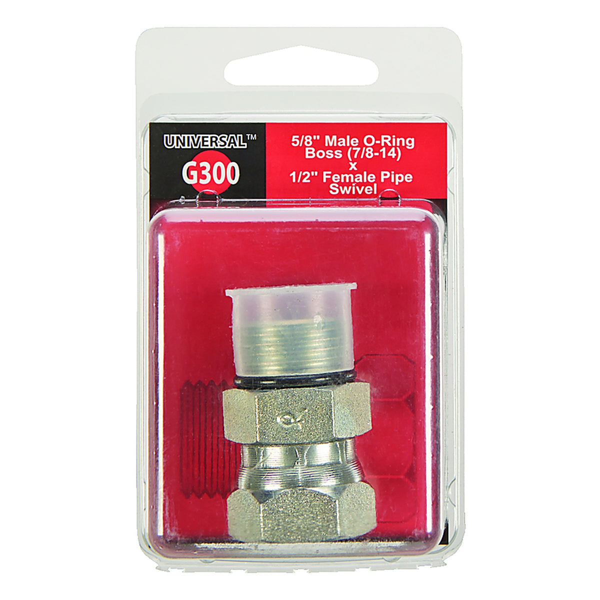 Apache Hose 39005875 Steel 5/8 in. Dia. x 1/2 in. Dia. Hydraulic Adapter 1/Pack