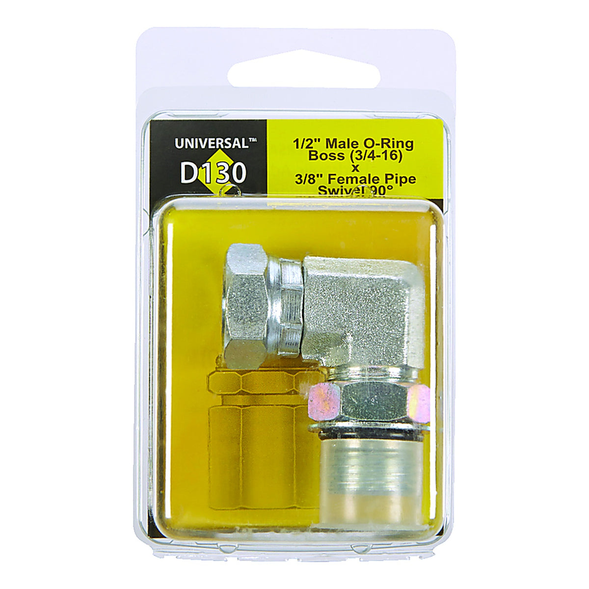 Apache Hose 39006126 Steel 1/2 in. Dia. x 3/8 in. Dia. Hydraulic Adapter 1/Pack