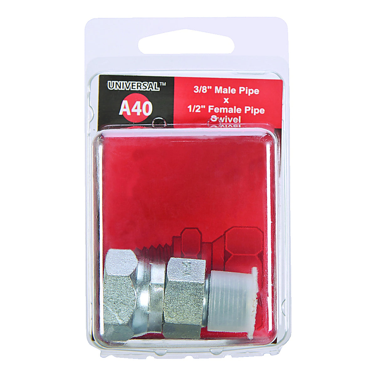 Apache Hose 39004300 Steel 3/8 in. Dia. x 1/2 in. Dia. Hydraulic Adapter 1/Pack