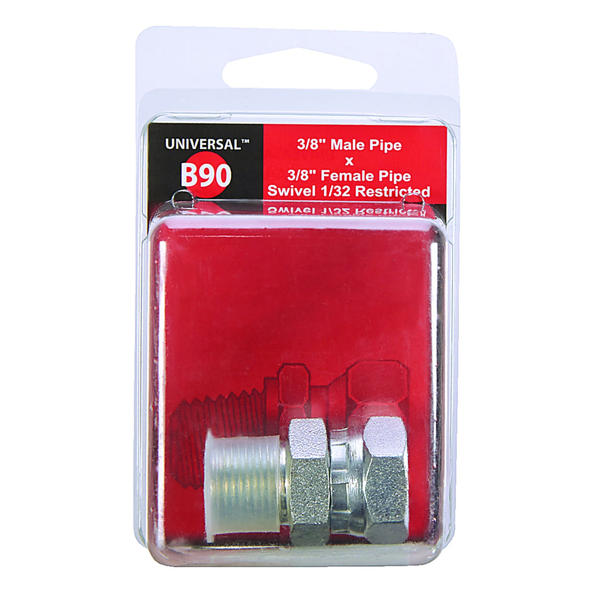 Apache Hose 39004276 Steel 3/8 in. Dia. x 3/8 in. Dia. Hydraulic Adapter 1