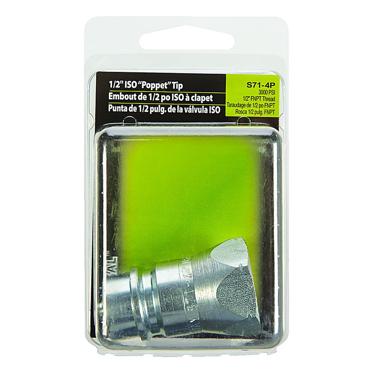 Apache Hose 39041060 Steel 1/2 in. Dia. x 1/2 in. Dia. Hydraulic Adapter 1/Pack