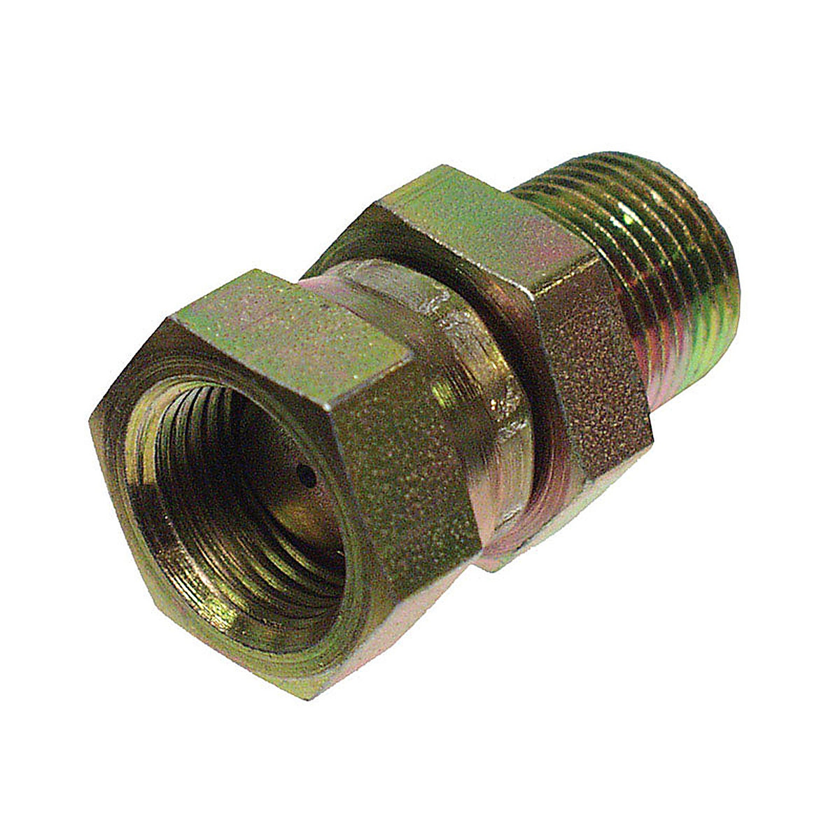 Apache Hose 39004378 Steel 1/2 in. Dia. x 1/2 in. Dia. Hydraulic Adapter 1/Pack