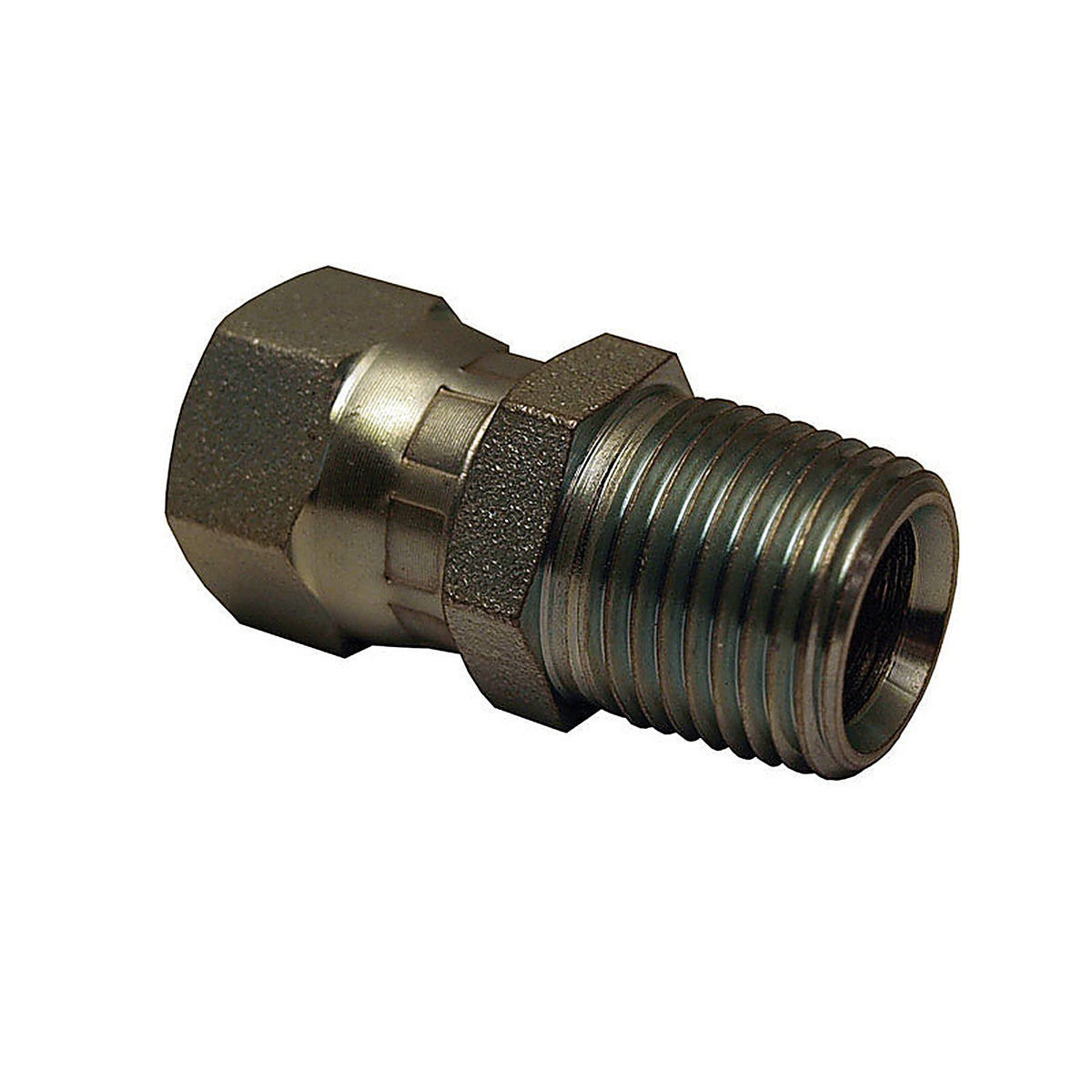 Apache Hose 39039202 Steel 1/2 in. Dia. x 1/2 in. Dia. Hydraulic Adapter 1/Pack