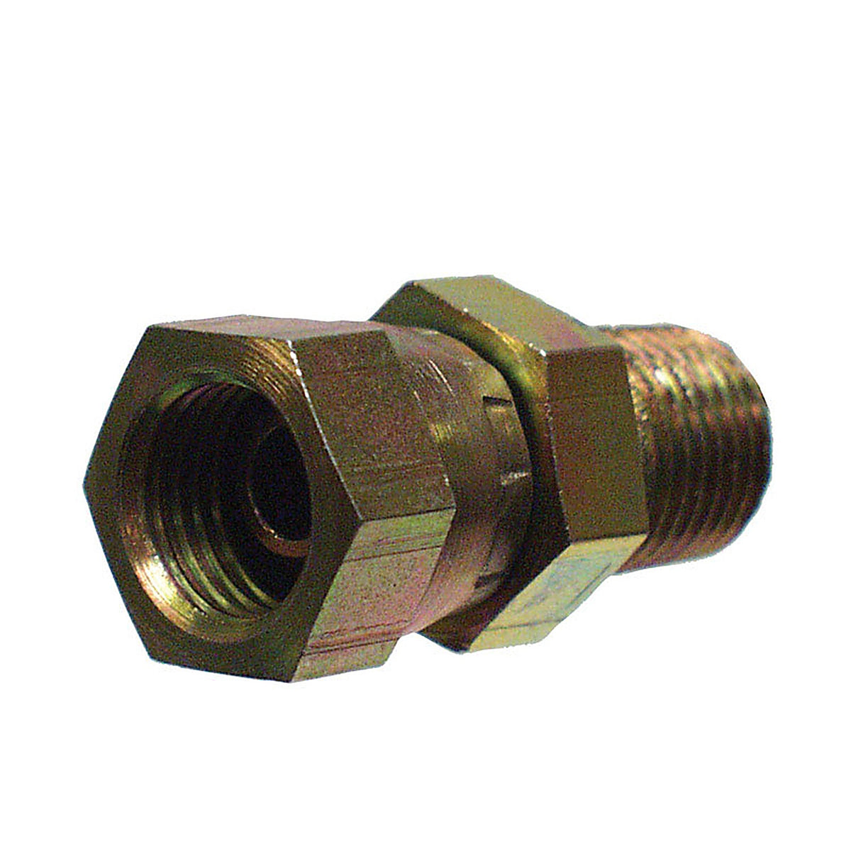 Apache Hose 39004225 Steel 1/4 in. Dia. x 3/8 in. Dia. Hydraulic Adapter 1/Pack