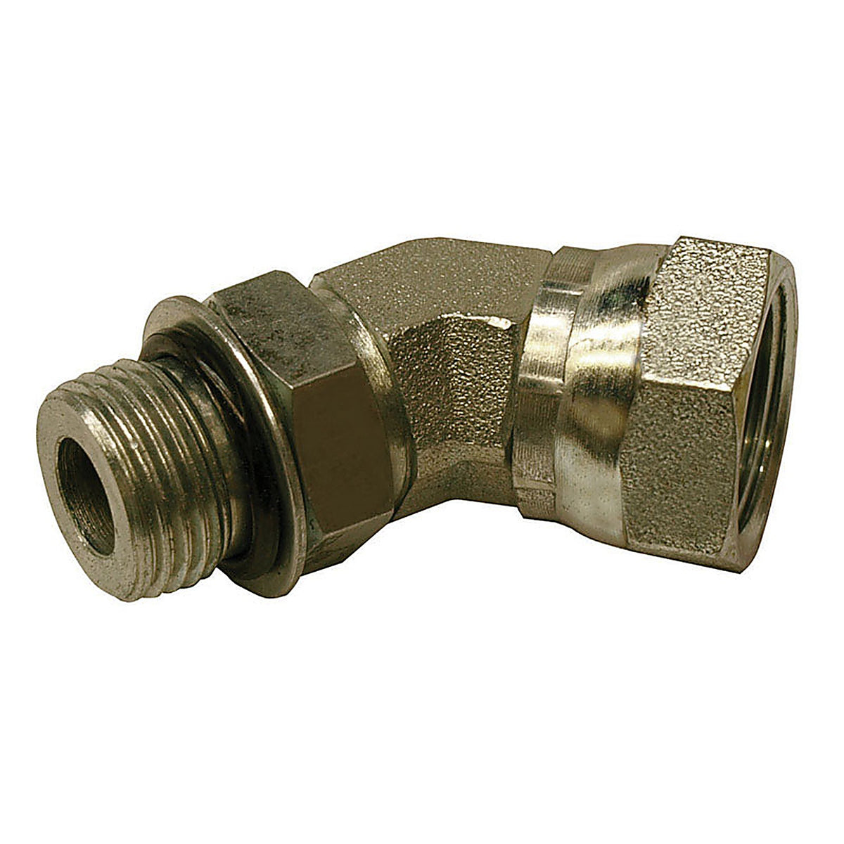 Apache Hose 39036238 Steel 1/2 in. Dia. x 1/2 in. Dia. Hydraulic Adapter 1/Pack